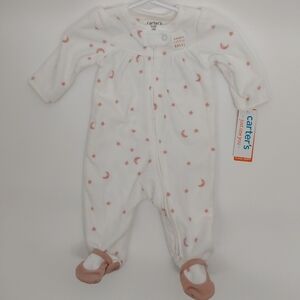 Carter's 3 month pink star/moon onsie